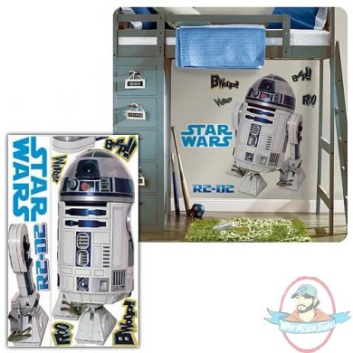 Star Wars Classic R2D2 Peel and Stick Giant Wall Applique by Roommates