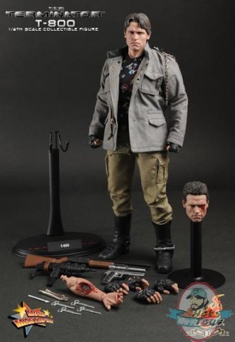 1/6 T800 Arnold Schwarzenegger Terminator Movie Masterpiece Hot Toys