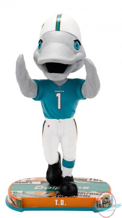 NFL T.D. Miami Dolphins Mascot 2017 BobbleHead Forever 