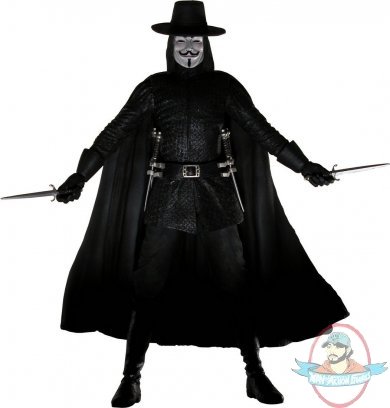 V for Vendetta 13 inch Resin Statue with Daggers Limited Edition Neca