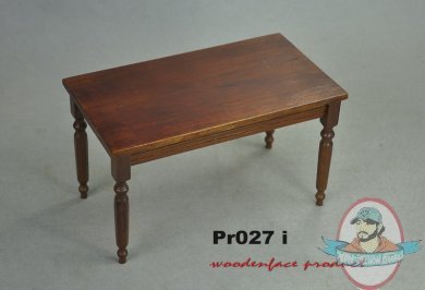 Wooden Face 1/6 African Hardwood Table ( Brown)