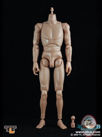 1:6 Scale True Type Body Male TTL-T3 Dark Brown by Toys City