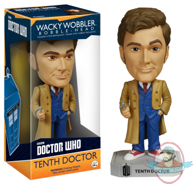 Doctor Who Wacky Wobblers Tenth Doctor BobbleHead Funko 