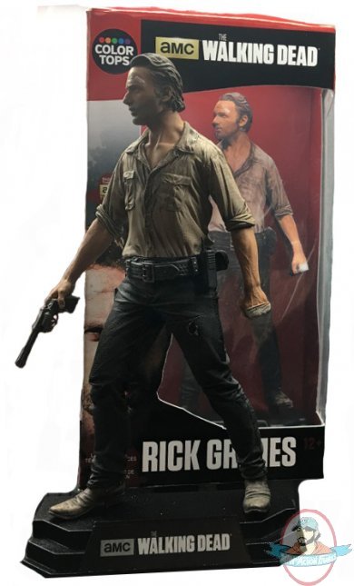 The Walking Dead TV Rick Grimes Color Tops Series Red Figure McFarlane