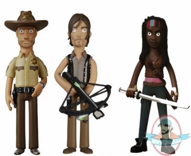 The Walking Dead Set of 3 Vinyl Idolz 8 Inch by Funko