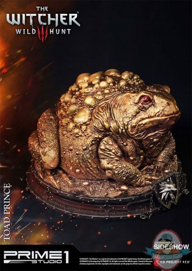 The Witcher 3 Toad Prince of Oxenfurt Gold Statue Prime 1 Studio 