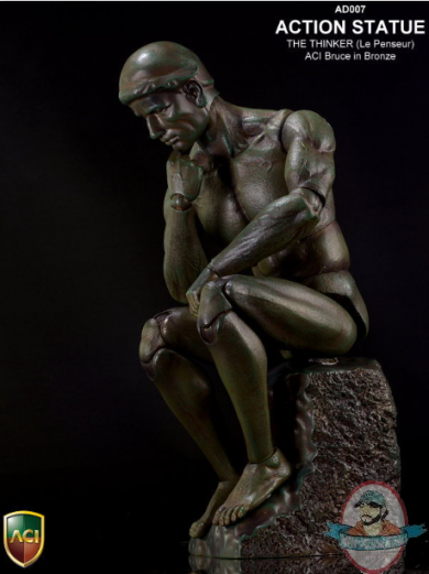 ACI Toys Action Statue The Thinker (Le Penseur) Bronze Color