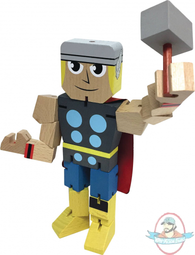  Marvel Wood Warriors Thor 8 inch Figure