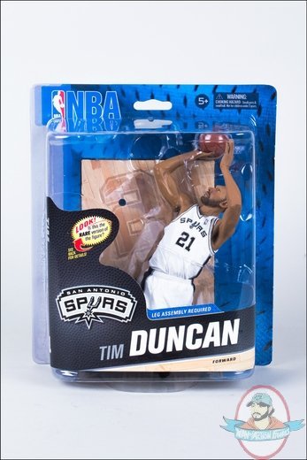 Tim Duncan San Antonio Spurs NBA 24 Collector Silver Chase McFarlane