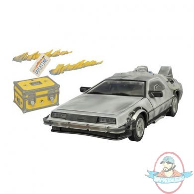 Back to the Future Iced Time Machine Delorean Collector Set Vehicle