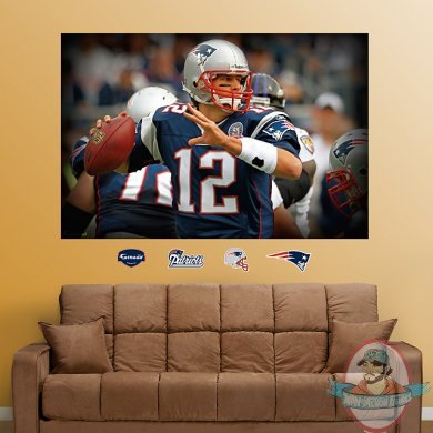 Tom Brady In Your Face Mural New England Patriots  NFL