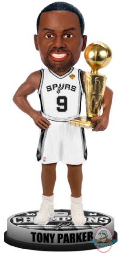 Tony Parker San Antonio Spurs 2014 NBA Champ Trophy Bobble Head JC