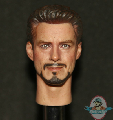1/6 Scale Tony Stark Mark 7 HeadSculpt for 12 inch Figures