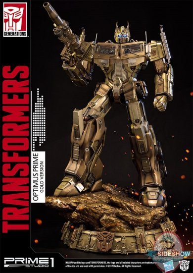 Transformers Optimus Prime Gold Version Master Line Statue Prime 1