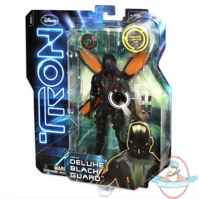 Tron Legacy Movie Figures Deluxe Black Guard Series 1 SpinMaster