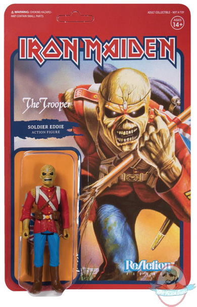 Iron Maiden Trooper Eddie ReAction Figure Super 7 