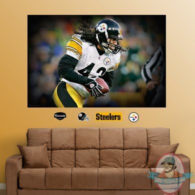  Fathead Troy Polamalu In Your Face Mural Pittsburgh Steelers  NFL