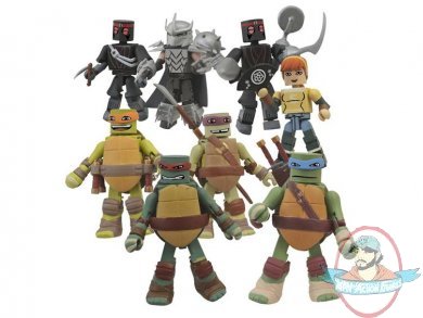 Teenage Mutant Ninja Turtles Minimates Series 1 Counter Display of 18