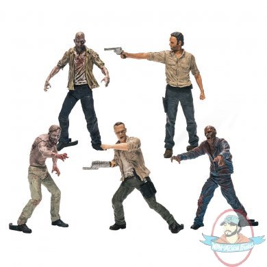 Walking Dead Tv Building Set Multi Pack with 5 Figures McFarlane