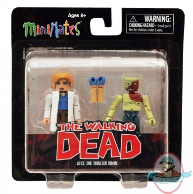 The Walking Dead Alice & Shoulder Zombie Minimates Set