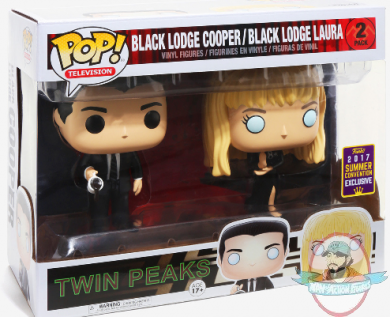 SDCC 2017 Pop! Twin Peaks Black Lodge Cooper & Laura Figure Set Funko