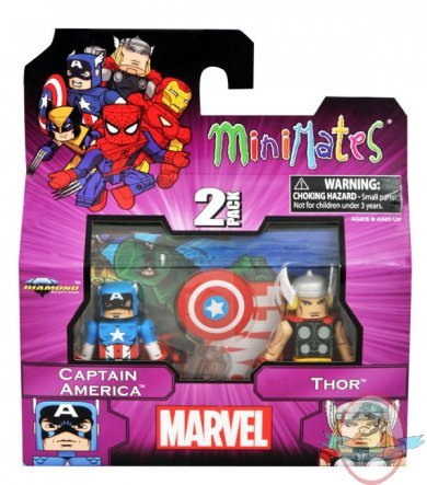 Best of Marvel Captain America & Thor Marvel Minimates 2 Pack