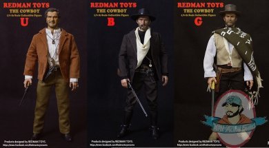  1/6 Redman Toys The Cowboy Set of 3 Action Figures