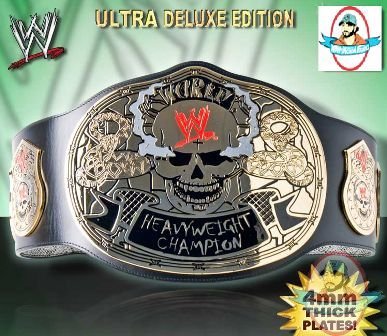 WWE Ultra Deluxe Smoking Skull Replica Belt 