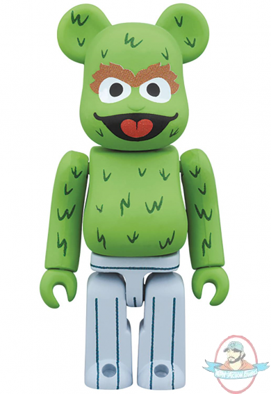 Sesame Street Oscar The Grouch 400% Bearbrick Figure by Medicom