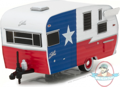 1:64 Hitched Homes Series 2 Shasta 15' Airflyte Red, White and Blue 