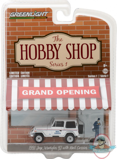 1:64 The Hobby Shop Series 1 1991 Jeep Wrangler YJ US Postal Services
