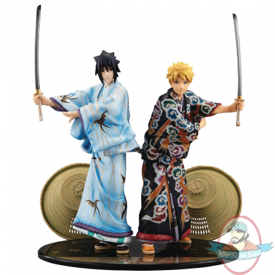 Gem Series Naruto & Sasuke 2 Pieces Pvc Figure Set Kabuki Version