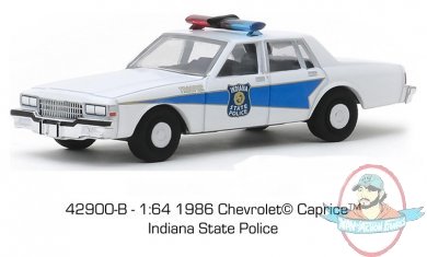 1:64 Hot Pursuit Series 33 1986 Chevrolet Caprice Indiana Greenlight