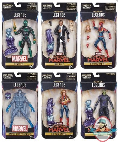 Marvel Captain Marvel Legends 6 inch Set of 6 Hasbro