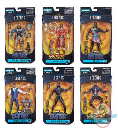 Marvel Black Panther Legends Set of 6 Figures Hasbro 201901