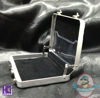 1/6 Scale Metal SuitCase Silver for 12 inch Figures