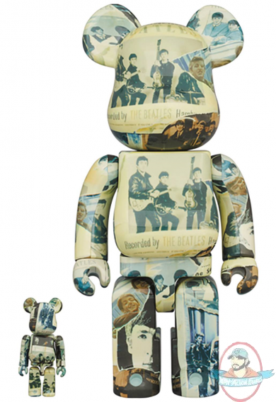 The Beatles Anthology Bearbrick 400% & 100% 2 Pack Medicom