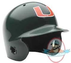  Miami Hurricanes Mini Batters Helmet Schutt