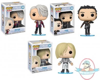 Pop Animation! Yuri on Ice Series 1 Set of 3 Figure Funko