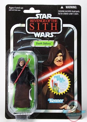 Star Wars The Vintage Collection Darth Sidious Foil Card By Hasbro