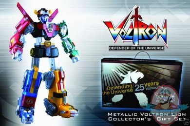 Voltron 25th Ann Metallic Lion Gift Set Lion Force