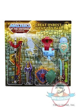 Masters Of The Universe Classics Weapons Pak Great Unrest by Mattel 