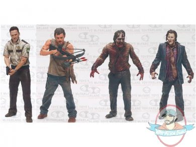 The Walking Dead TV Series 1 Set of 4 Figures by McFarlane