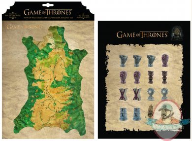 Game of Thrones Westeros Map Magnet Set by Dark Horse