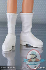 Plain Jane 3.0 Female Boots White for 12 inch Figures by Triad Toys
