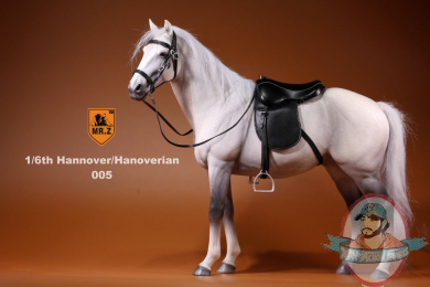 1/6 Mr.Z German Hanoverian Horse Set White/Gray MRZ GHH005