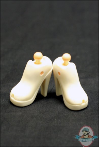 White Rounded Stiletto Bootfeet by Triad Toys