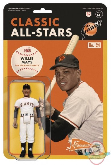 MLB Classics Willie Mays ReAction Figure Super 7