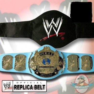 WWE Winged Eagle Championship Adult Size Replica Belt with Blue Strap