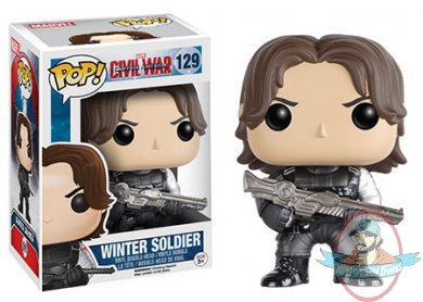 Pop! Marvel Captain America Civil War Winter Soldier #129 Funko
